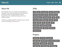 Tablet Screenshot of manish.co